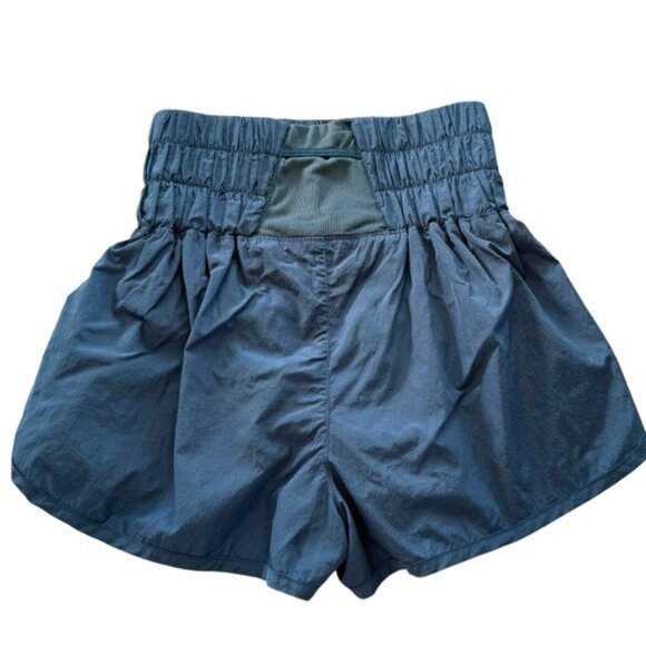Free People FP Movement Shorts Womens Way Home Blue Size Small Mesh Inner Liner - Picture 2 of 7
